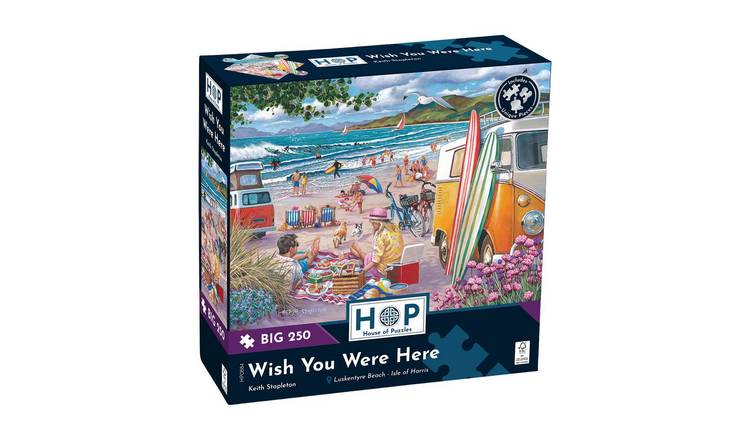 The House of Puzzles Wish you Were Here BIG 250 Piece Jigsaw Puzzle