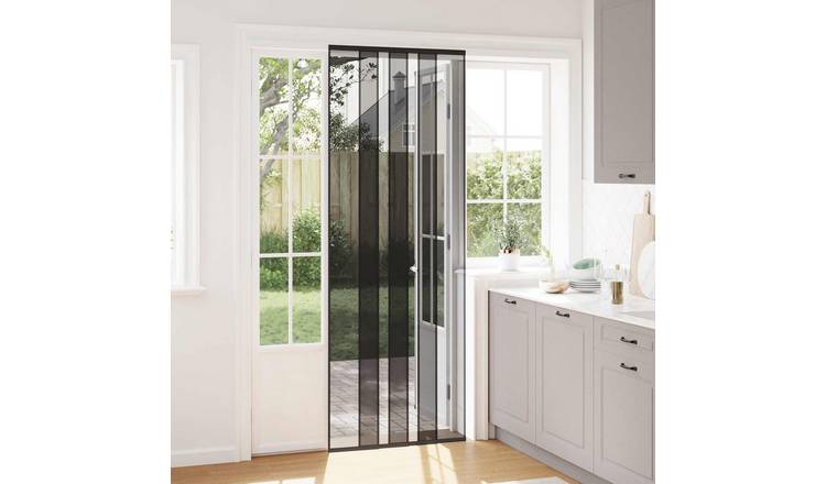 Walplus Polyester Insect Door Screen - Black - 90 x 220 cm