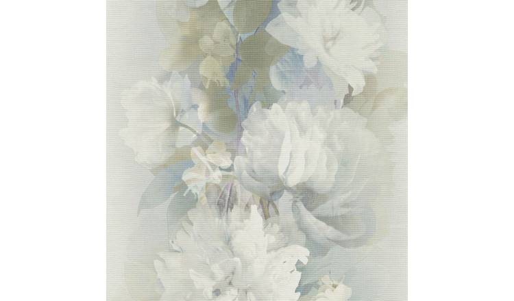 Erismann Aurora Floral Textured Wallpaper - Blue