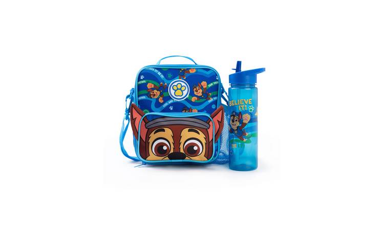Paw Patrol Believe It, Be It Kids Boys Lunch Bag and Bottle Set - Blue