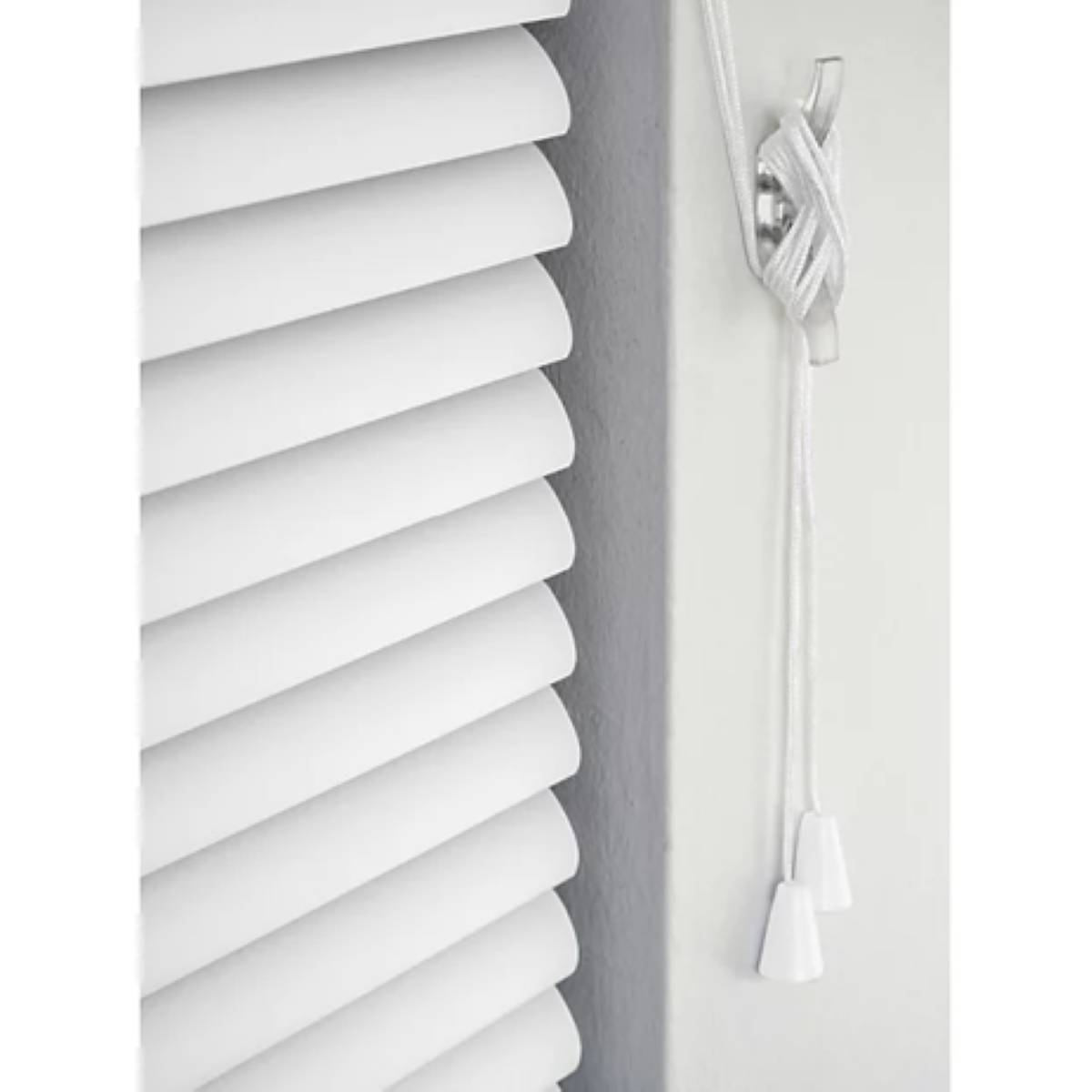 New Edge Blinds White PVC Venetian Blind 25mm Slats - 120cm x 152cm - Image 2