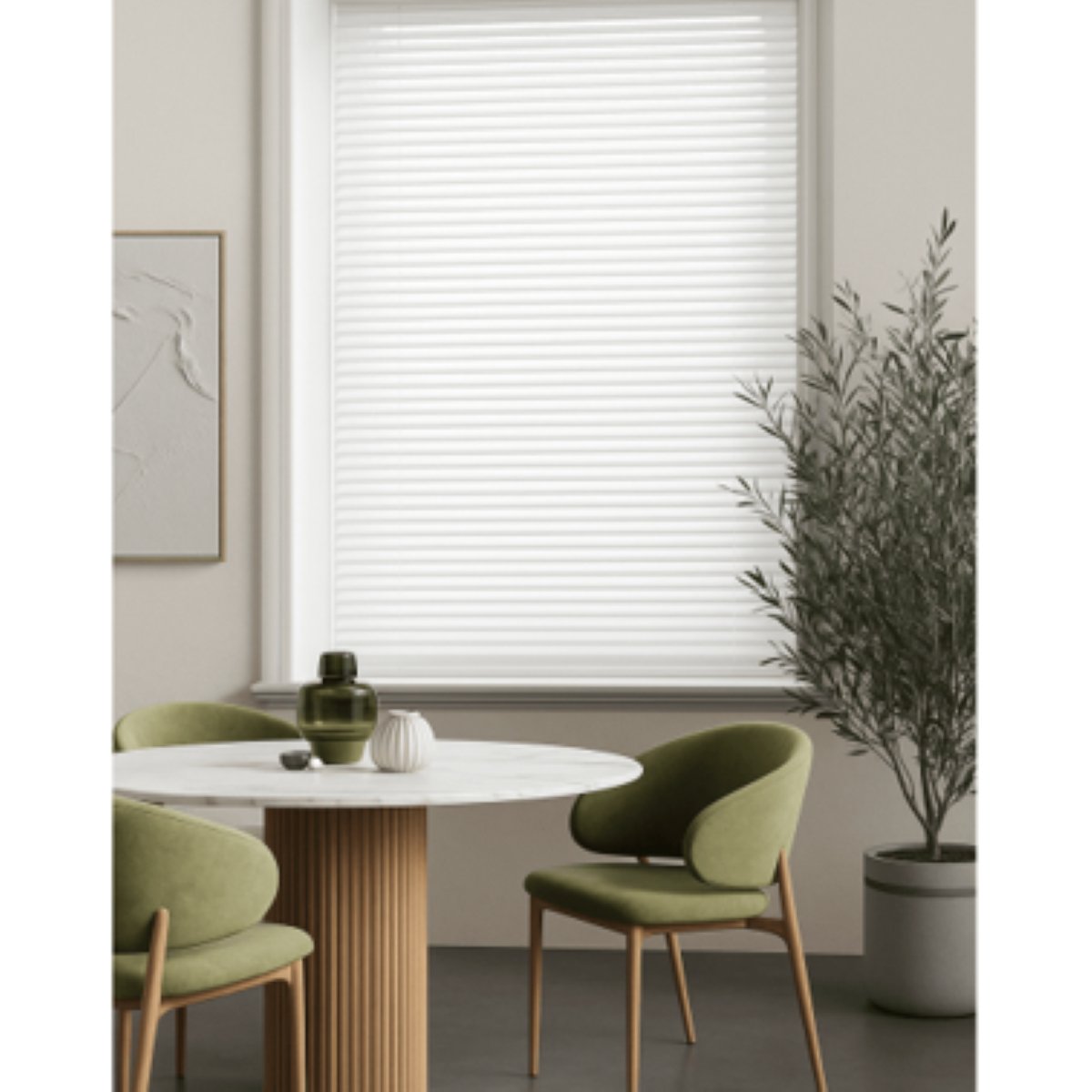 New Edge Blinds White PVC Venetian Blind 25mm Slats - 120cm x 152cm - Image 4