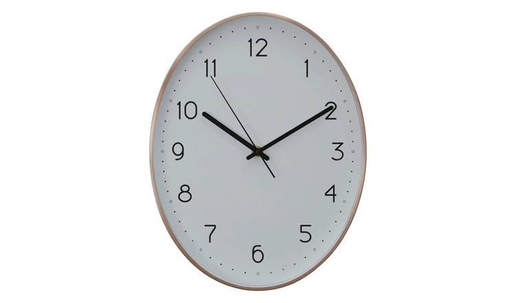 Orsina Elko Oval Wall Clock with - Copper