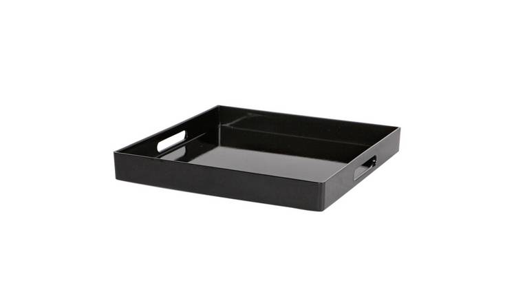 Argon Tableware Square Serving Tray - Black