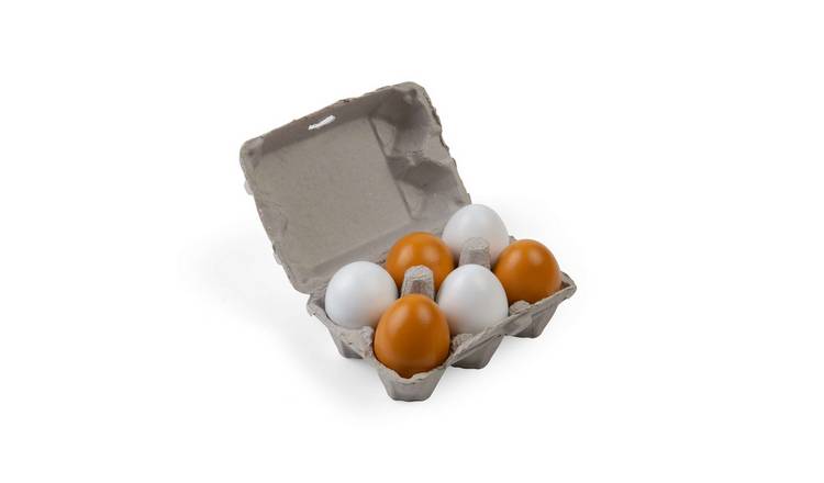 Bigjigs Toys Six Eggs in Carton - 3 Years +