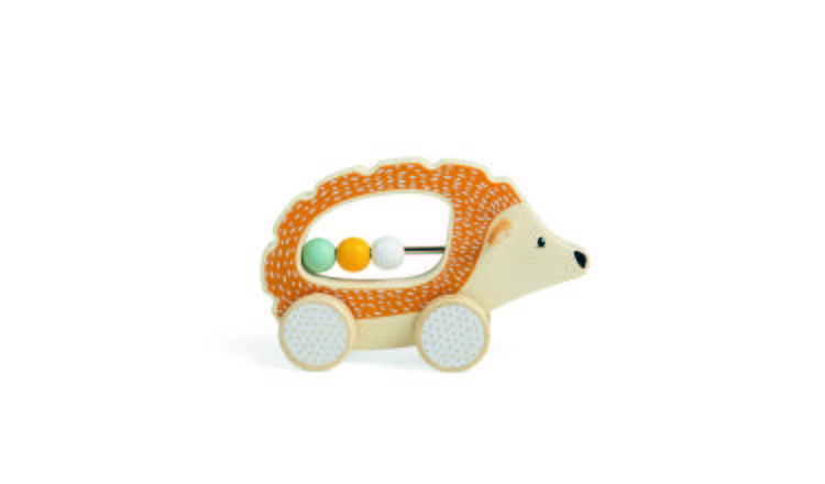 Bigjigs Toys Push Along Hedgehog - 6 Months +