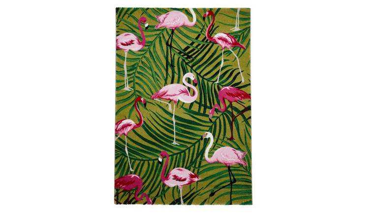 Mega Flooring Green Modern Floral Rug - 120 x 170cm