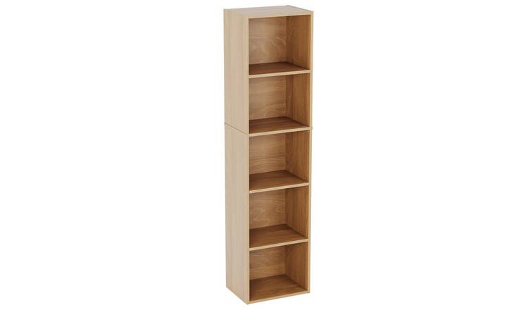 Vida Designs Oxford 5 Tier Cube Bookcase - Oak