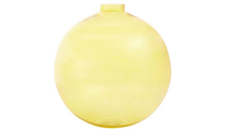 Orsina Bree Glass Vase - Yellow