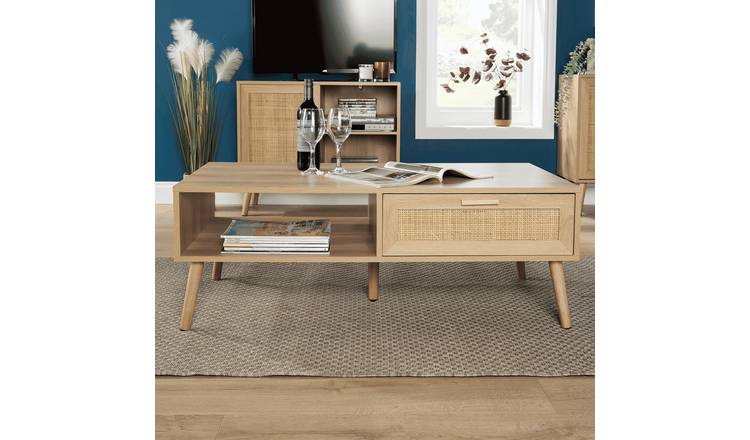 Home Source Astbury 1 Drawer Coffee Table - Natural