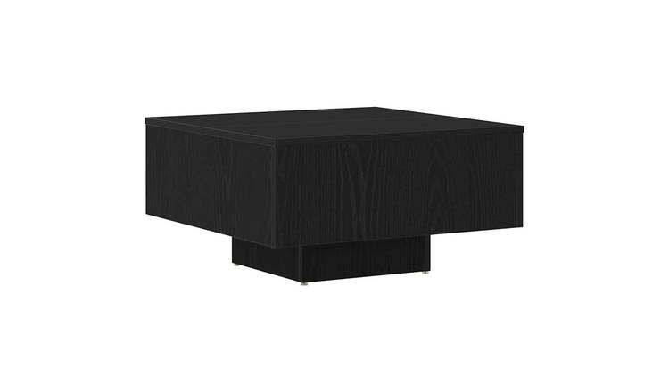 Walplus Engineered Wood Coffee Table - Dark Oak - 60 x 60 x 31.5 cm