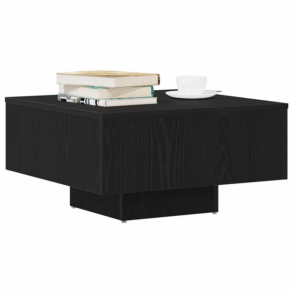 Walplus Engineered Wood Coffee Table - Dark Oak - 60 x 60 x 31.5 cm - Image 2