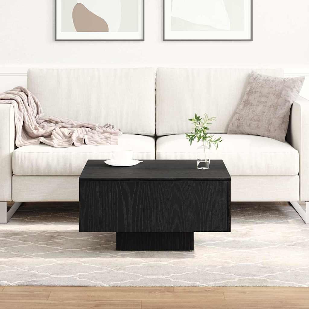Walplus Engineered Wood Coffee Table - Dark Oak - 60 x 60 x 31.5 cm - Image 3