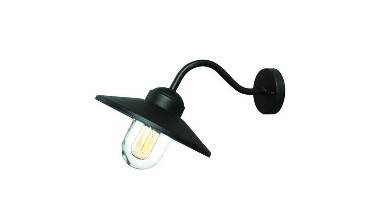 Elstead Klampenborg Fisherman Wall Light - Black