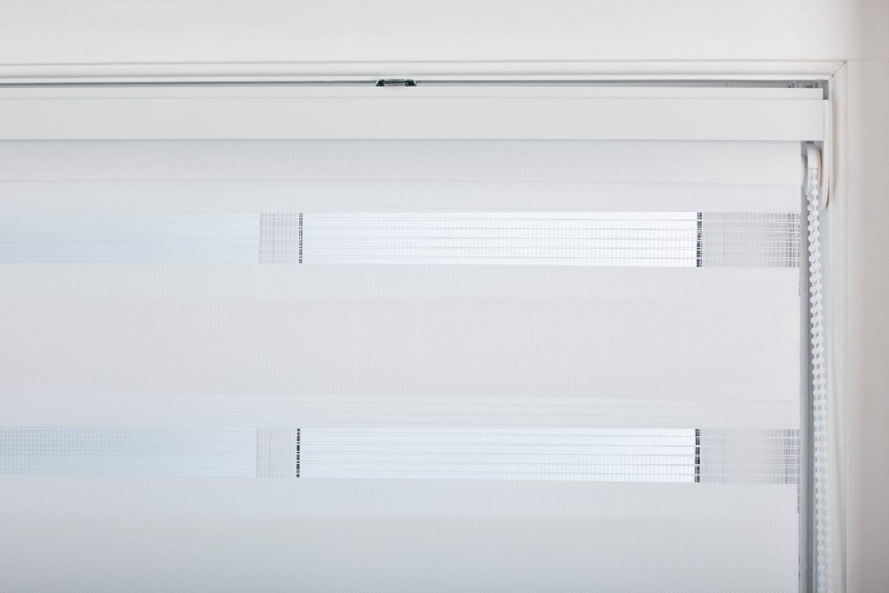 Furnished White Day and Night Roller Blind - 65cm x 210cm - Image 5