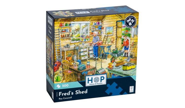 The House of Puzzles Fred's Shed 500 Piece Jigsaw Puzzle
