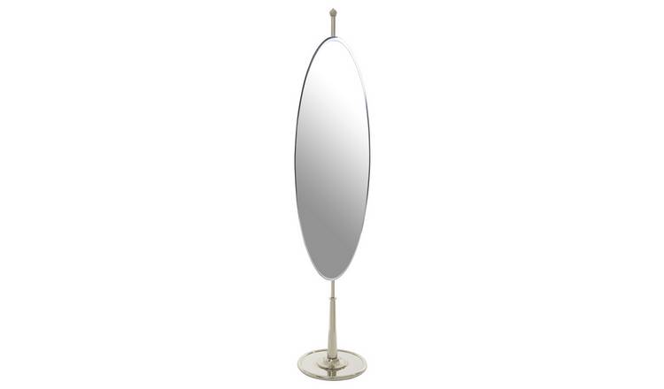 Orsina Kensington Townhouse Oval Mirror – Silver