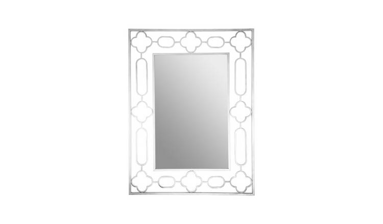 Orsina Merlin Leaf Wall Mirror - Silver