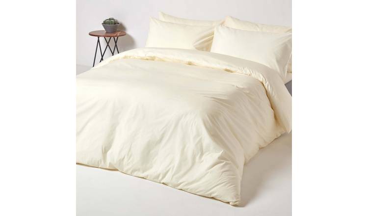Homescapes Egyptian Cotton Cream Bedding Set - Double