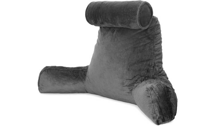 Dreamcatcher Memory Foam Reading Pillow with Headrest - Grey