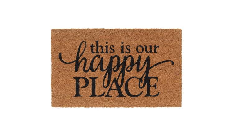 Walplus 16 mm Thick Coir Door Mat - Natural - 45 x 75 cm