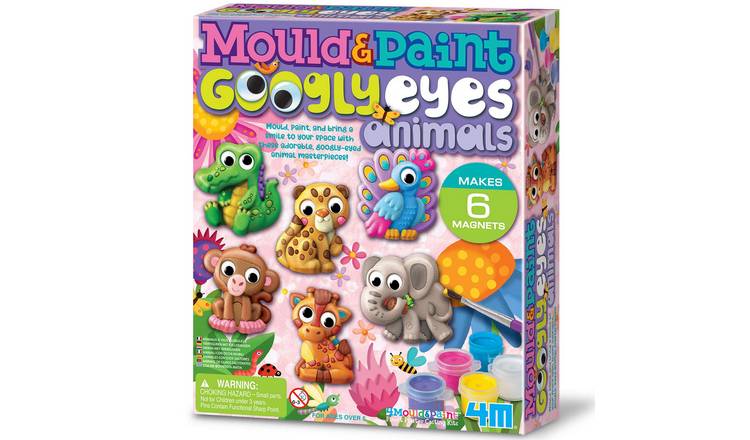 4M Mould & Paint Googly Eyes Animals - 5 Years +