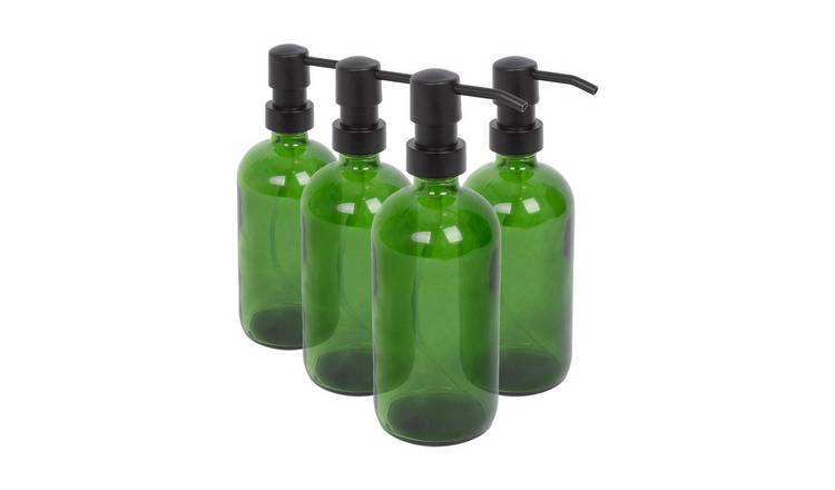 Harbour Housewares Glass Soap Dispensers - Set of 4