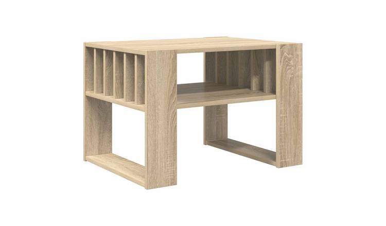Walplus Engineered Wood Coffee Table - Sonoma Oak - 66 x 49.5 x 45 cm