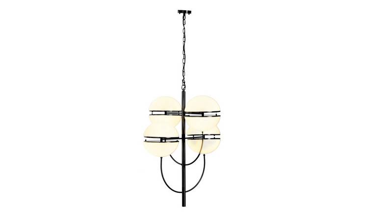 Orsina Abira Four-Ball Pendant Light - Black