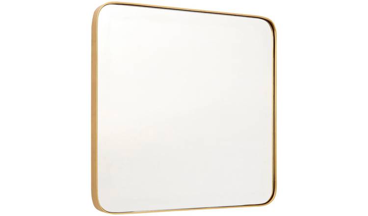 Orsina Tia Large Finish Square Wall Mirror – Gold