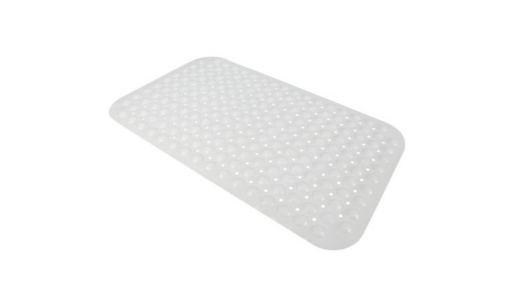Top 3 Non-Slip Durable Bath Shower Mat with Suction Cups - White