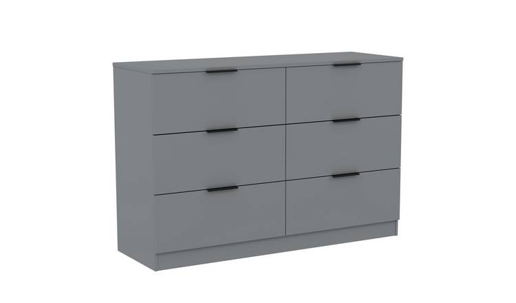 Vida Designs Trega 6 Drawer Chest - Grey