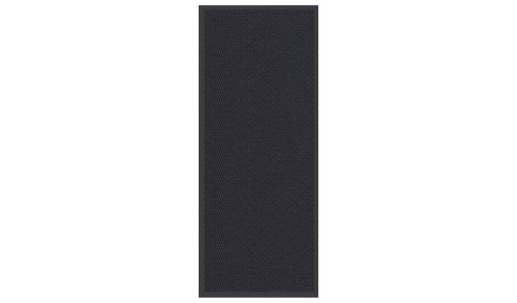 Walplus Polypropylene Patterend Doormat - Black - 60 x 150 cm