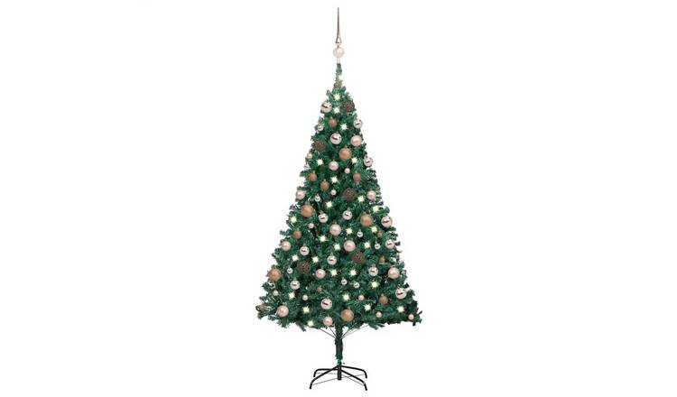 Walplus 150 LED Bulb Lights Pre-lit Artificial Christmas Tree - Green - 150 cm