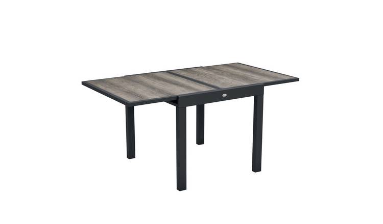 Outsunny 6 Seater Extending Garden Table - Grey