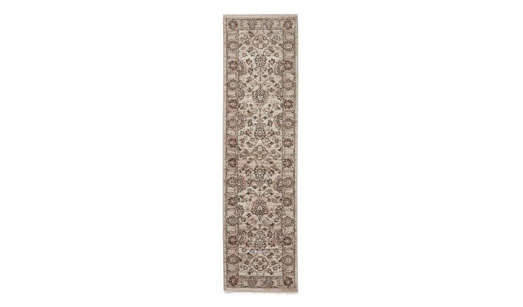 Mega Flooring Beige Traditional Bordered Rug - 60 x 230cm