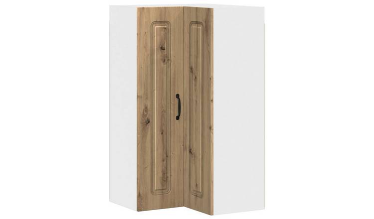 Walplus 2 Door Engineered Wood Storage Cabinet - Artisan Oak - 57 x 57 x 100 cm