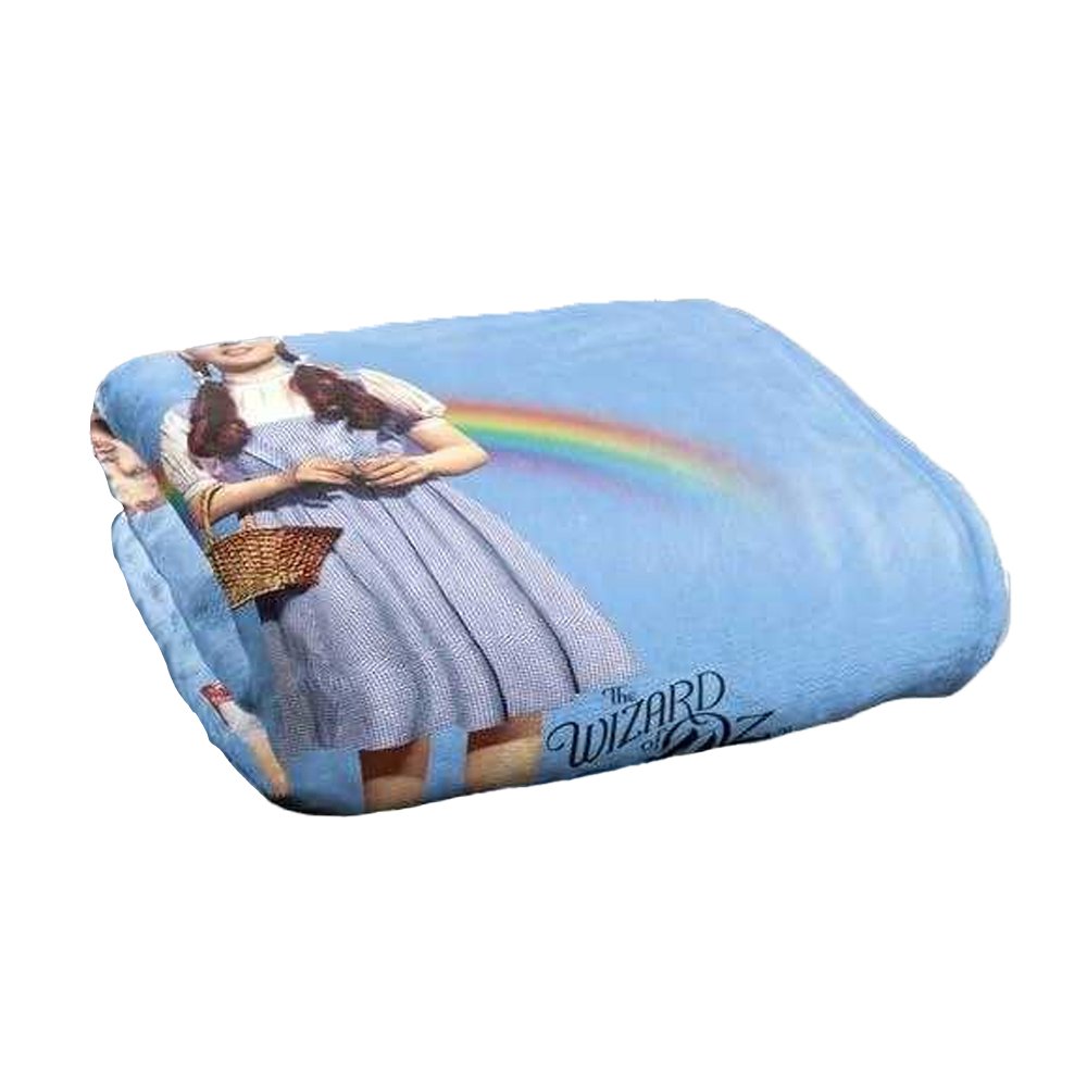Wizard Of Oz Rainbow Supersoft Blue Blanket - 152cm x 127cm - Image 2
