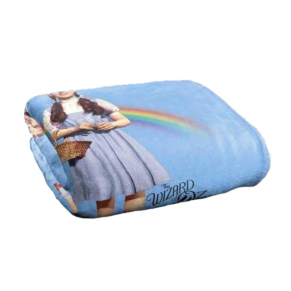 Wizard Of Oz Rainbow Supersoft Blue Blanket - 152cm x 127cm - Image 2