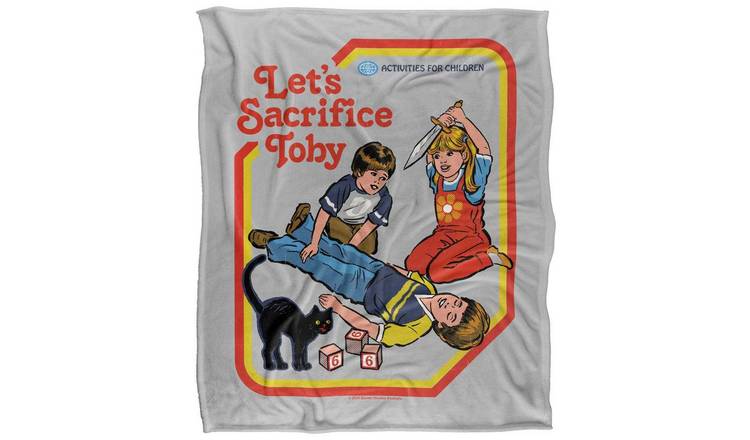 Steven Rhodes Let's Sacrifice Toby Soft Touch Blanket - 152cm x 127cm