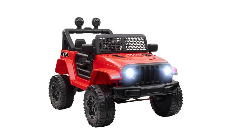 HOMCOM 12V 3 to 6 Years 2 Motor Remote Control Kids Electric Ride On Car – Red