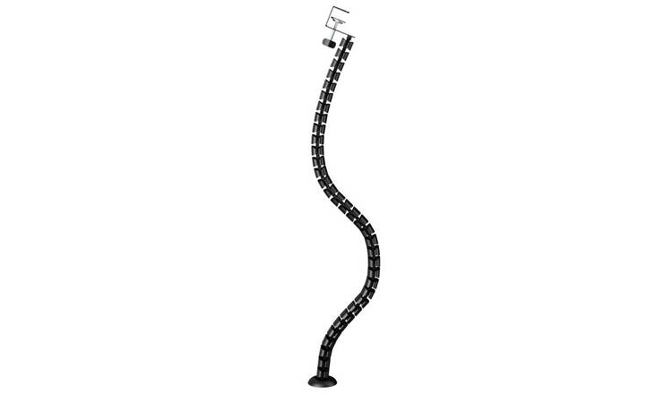 Dellonda Standing Desk Flexible Clamp On Cable Management System - Black
