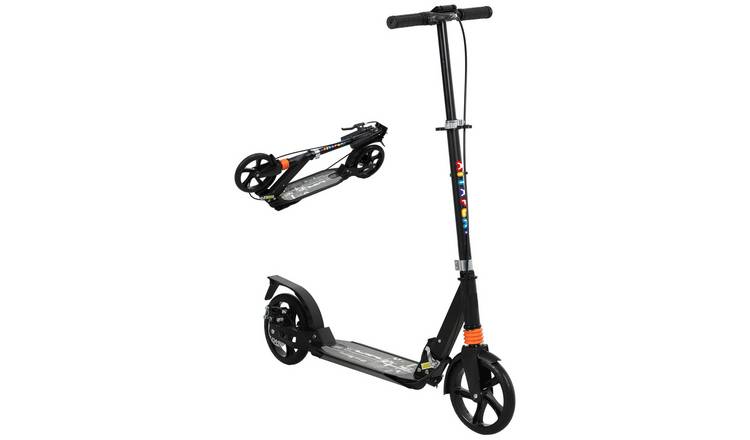 AIYAPLAY 6 to 12 Years Foldable 4 Level Adjustable Kids Scooter – Black