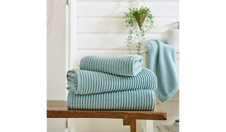 Deyongs Sereno Soft Textured Cotton Face Cloth - Blue