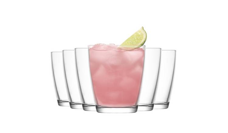 LAV Vega Water Glasses - Clear - Pack of 6