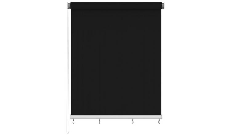 Walplus HDPE Roller Blind - Black - 220 x 230 cm
