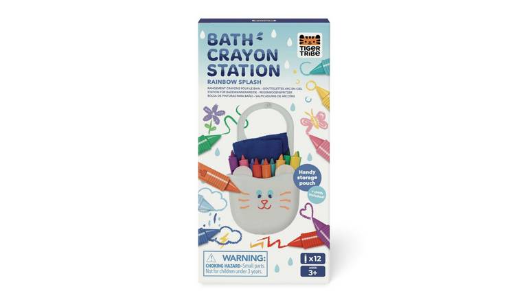 Tiger Tribe Bath Crayon Station - Rainbow Splash - 3 Years +