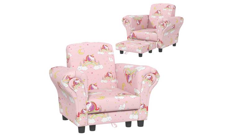 AIYAPLAY 2 Piece Wooden Frame Armchair with Cloud Design - Pink
