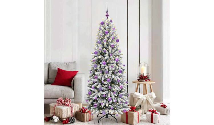 Walplus 300 LED Lights Artificial Christmas Tree 73 cm Wide - White - 180 cm