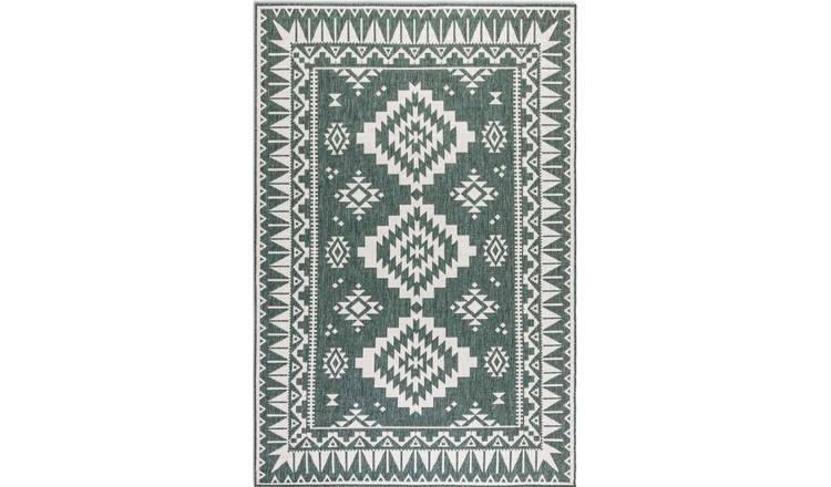 Hanse Home Green Dynamic Oriental Reversible Rug - 80 x 150cm